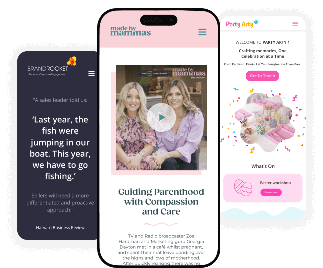 launch labs made websites phone mockups