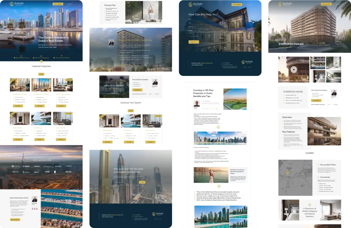 4 long views of GoGold's website