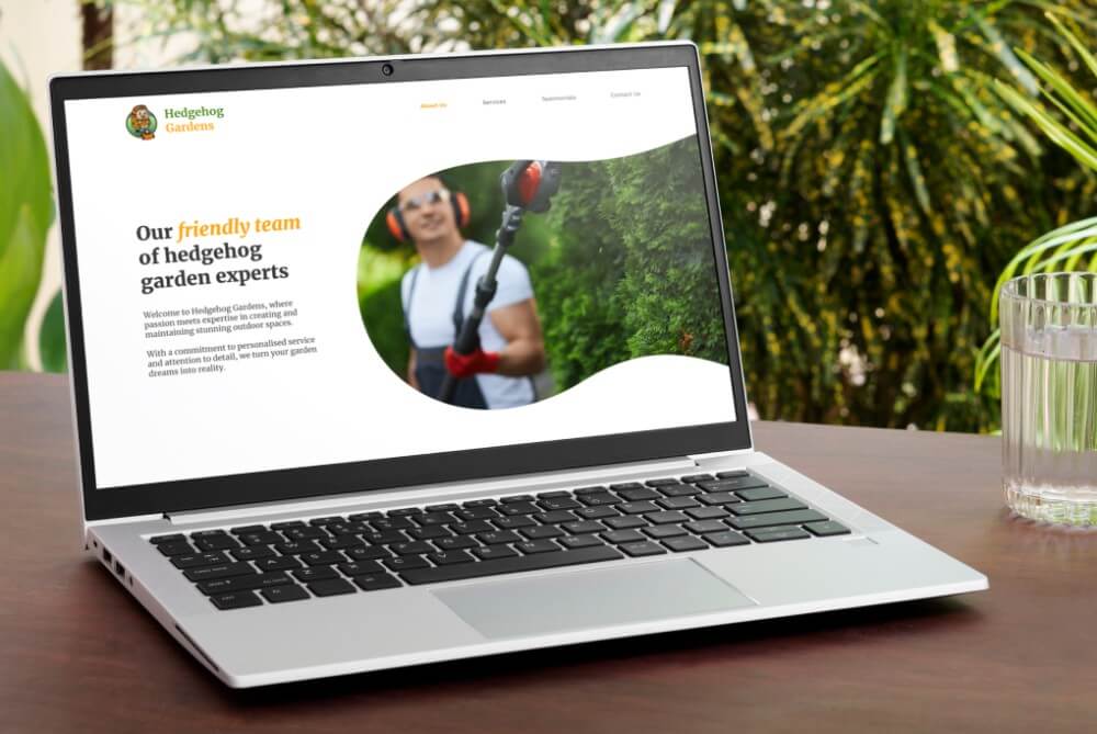 Home Page Design of Gardening firm in Surrey