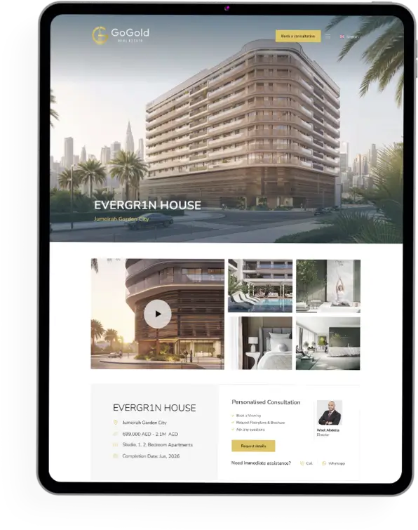 IPAD Estate Agency Website Design