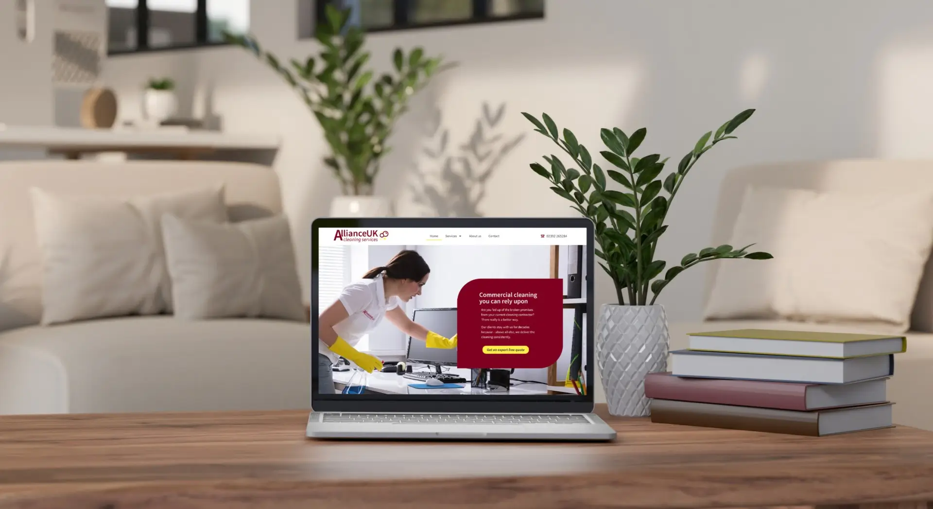 Website Design of Alliance UK Cleaning